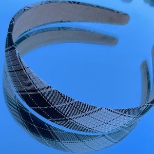 Argyle Black and White Headband from ROMWE